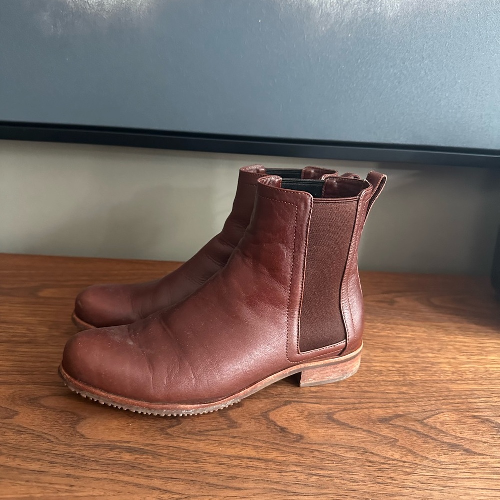 Poppy Barley Rich Brown Leather Ankle Boots